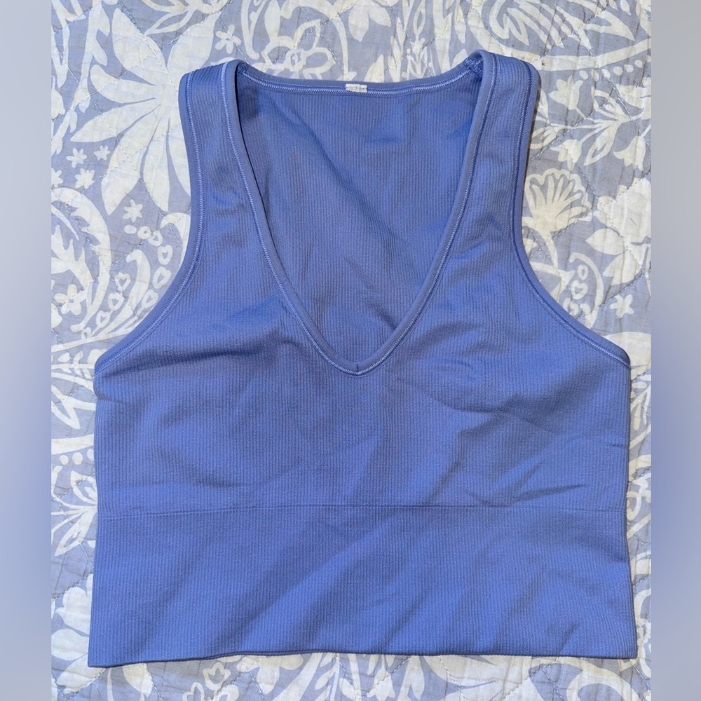 Athleta ribbed cropped tank